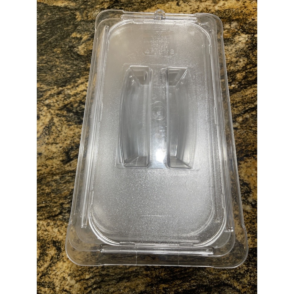 Lot Of 6 Vigor Third Size Clear Polycarbonate Food Pan Lid-#247FP13L-NSF‎ USA